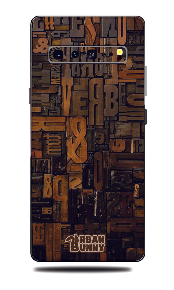 Samsung Galaxy S10 5G Wood Words