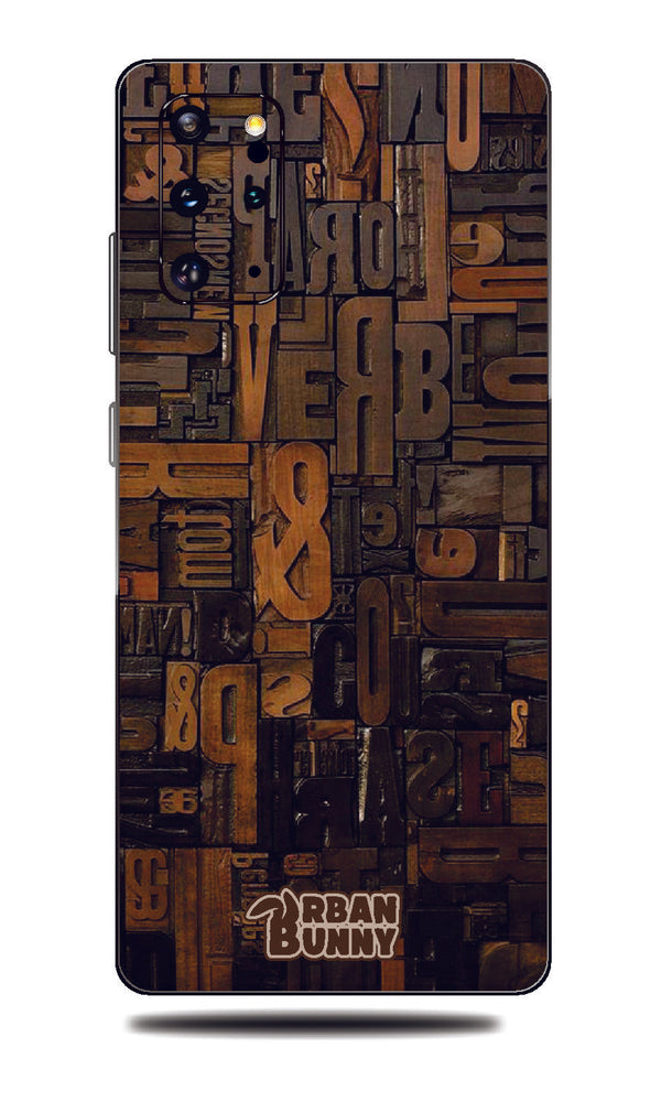 Samsung galaxy s20 plus Wood Words
