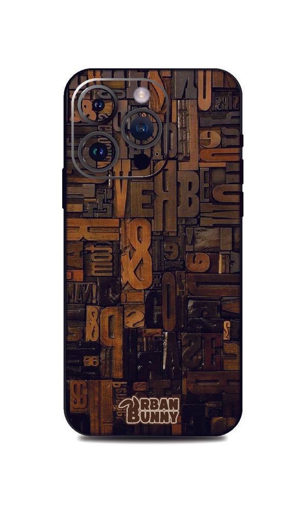 Iphone 13 Pro Wood Words