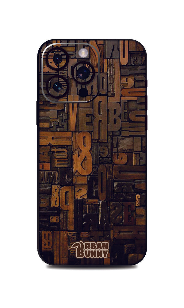 Iphone 16 Pro Wood Words