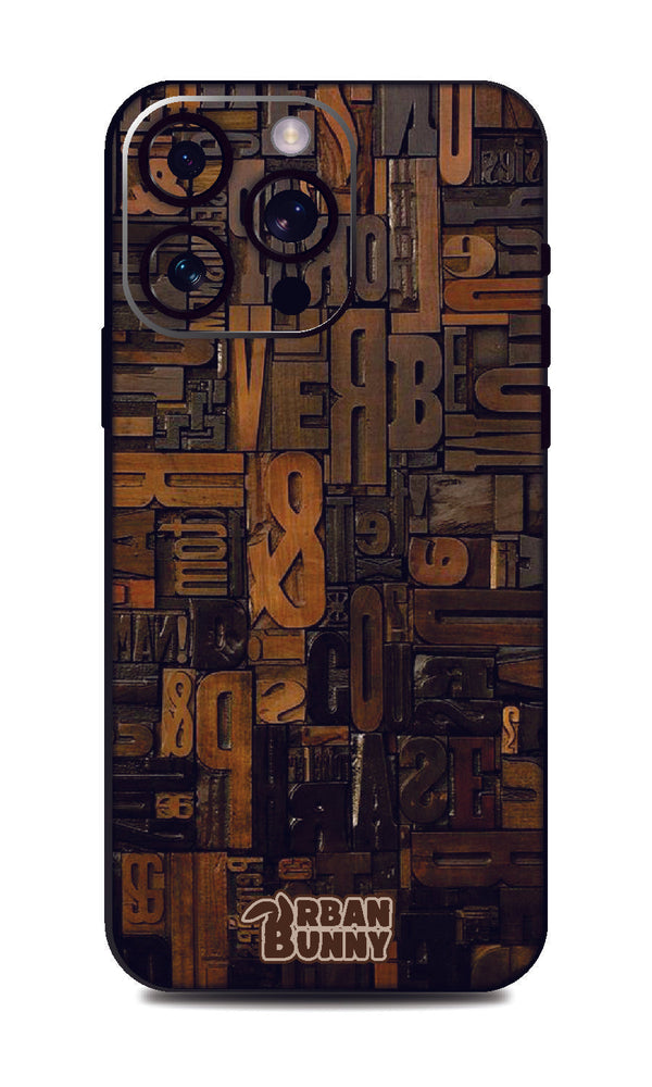 Iphone 16 Pro Max Wood Words